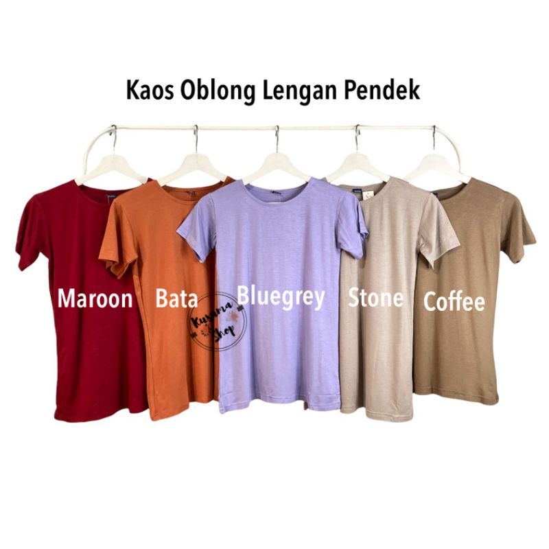 kaos lengan pendek bahan halus size L dan xl