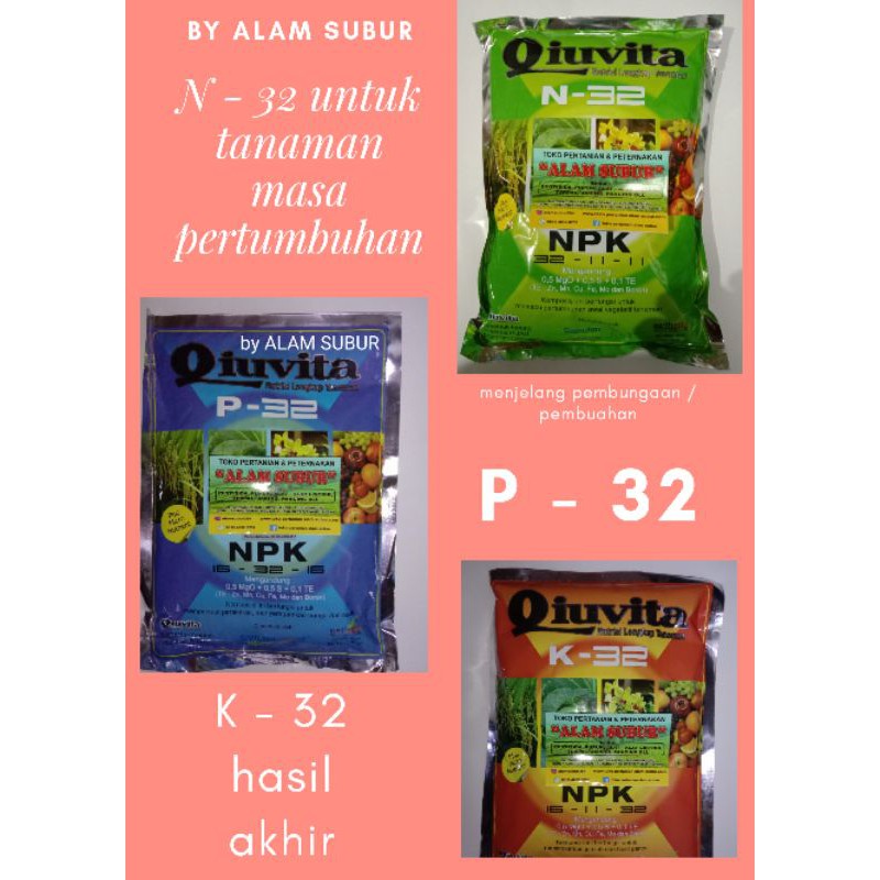 pupuk NPK QIUVITA (500 gram)