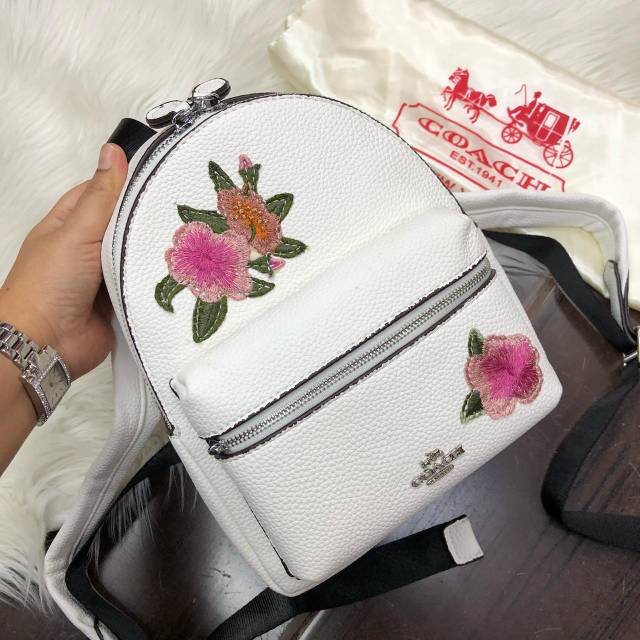 Ransel coach bunga/tas ransel /tas wanita