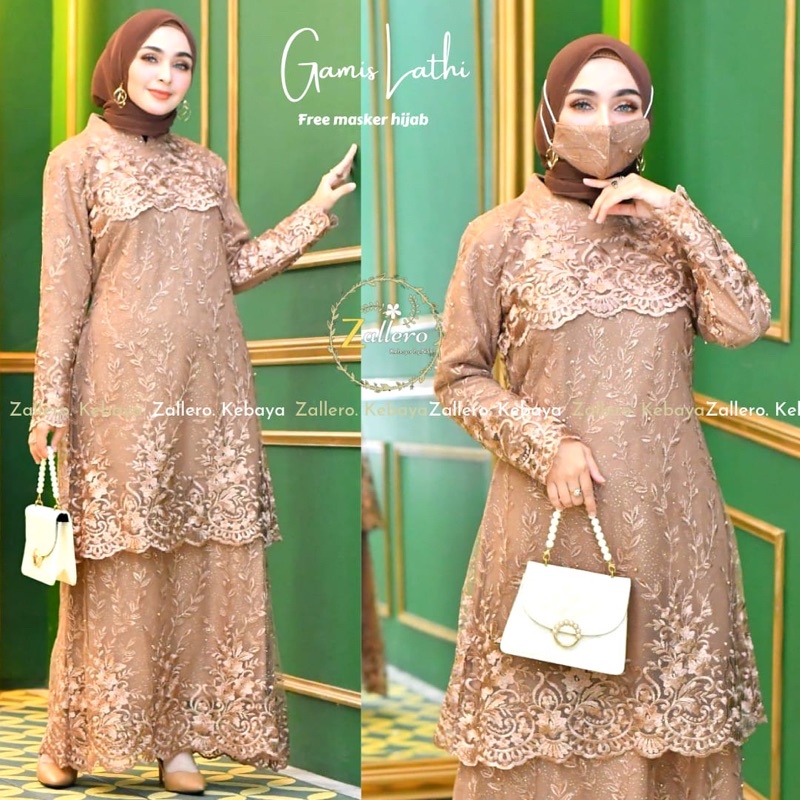 (COD)ZL-GAMIS TERBARU - GAMIS PESTA LATHI DRESS - GAMIS DRESS - GAMIS KONDANGAN - GAMIS KEBAYA MODER
