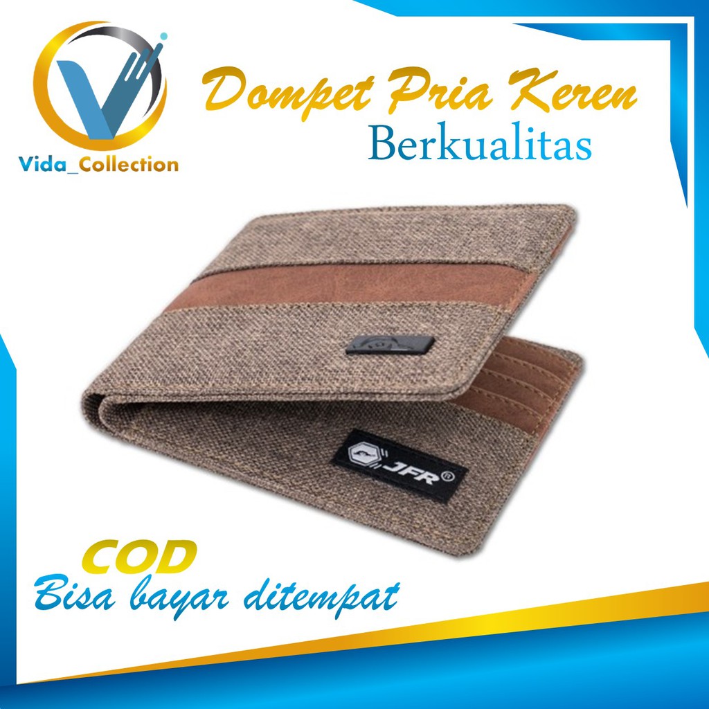 Dompet Lipat Dompet Pria Kanvas Dompet JFR Original Dompet Organizer Dompet Cowok Dompet Laki laki