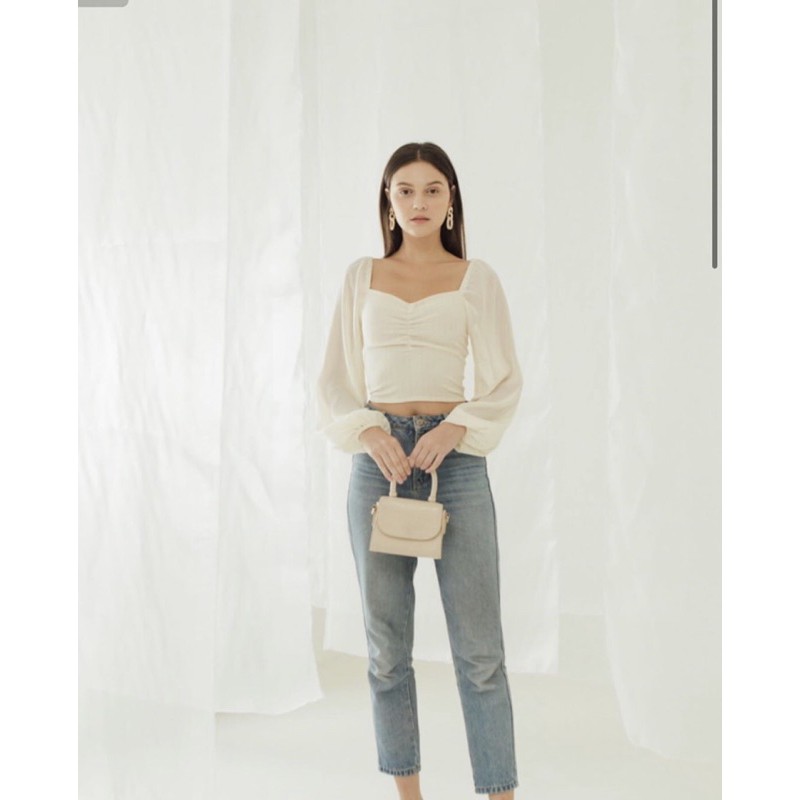 OUDRE LEONA TOP IN BEIGE