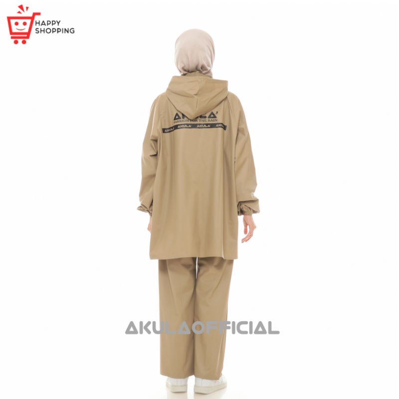 JAS HUJAN, RAINCOAT Pria Wanita Terbaik By AKULA Anti Rembes NAVY