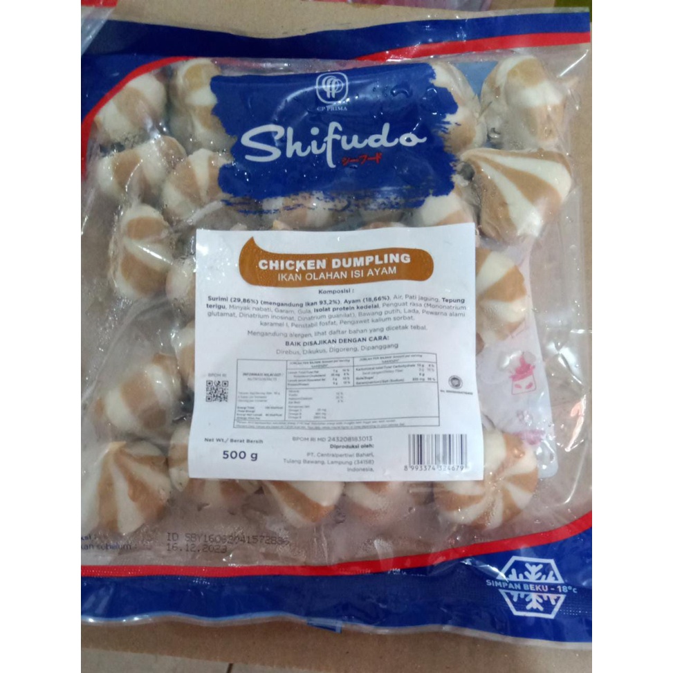 

SHIFUDO DUMPLING AYAM 500 GR