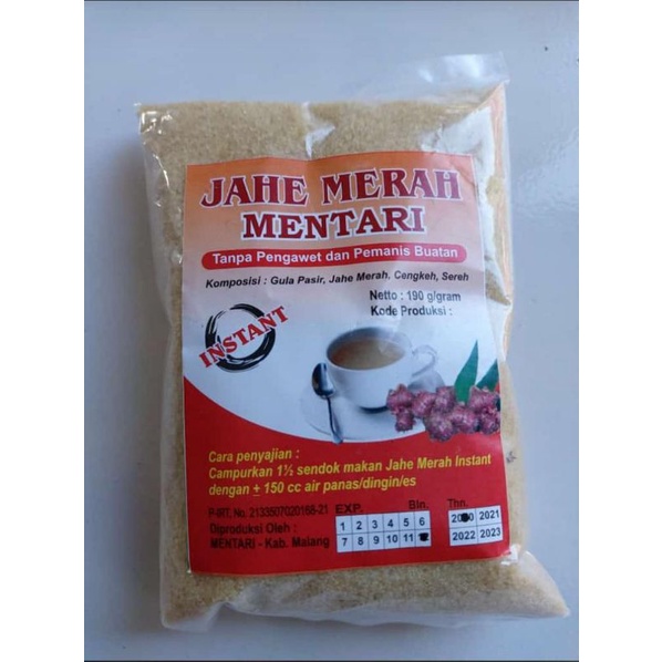 

jahe merah mentari