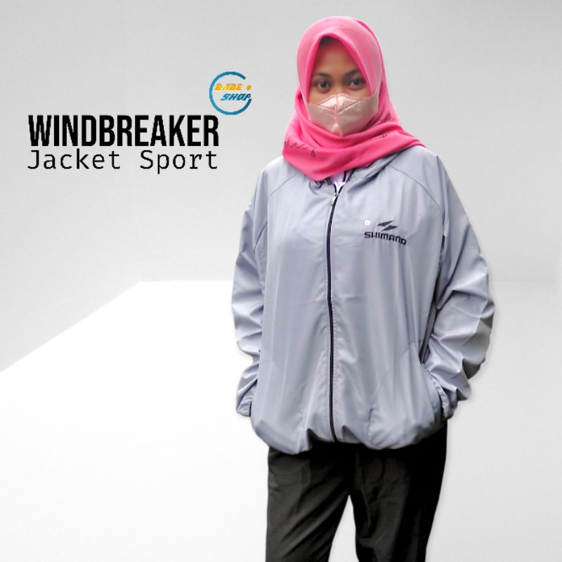 PROMO XTRA Jaket Parasut Olahraga Wanita Waterproof Jaket Jogging Wanita Pria Unisex Jacket Joging O