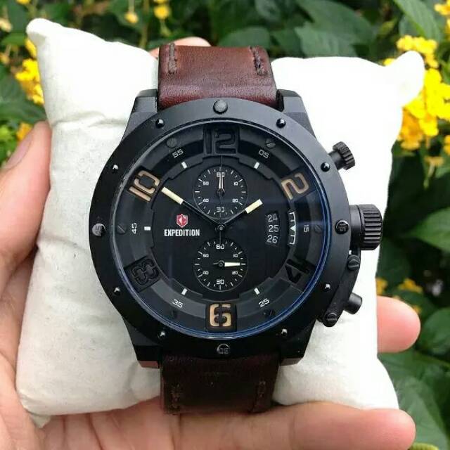 Jam Pria Wanita Expedition E6381 Leather Original terbaru keren termurah