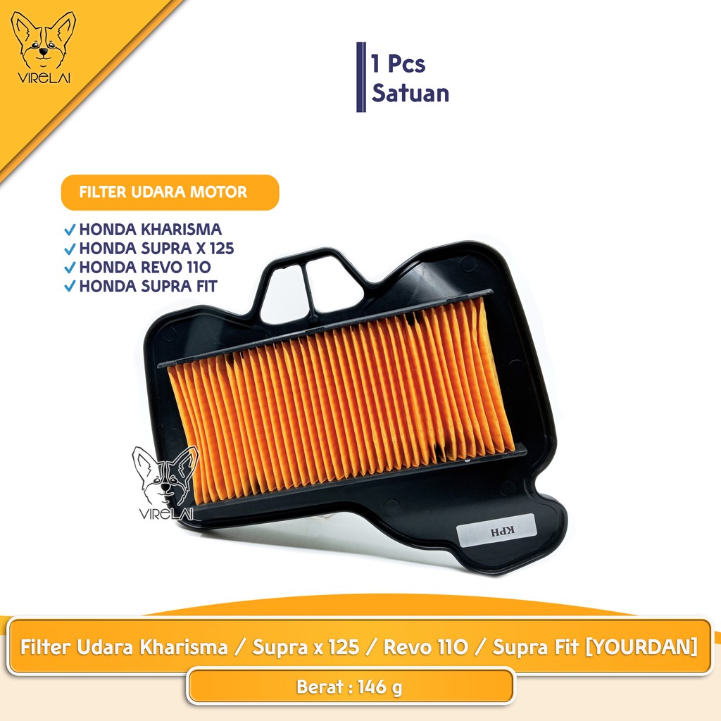 Filter Udara KHARISMA / SUPRA X 125 / Revo 110 / Supra Fit [YOURDAN]