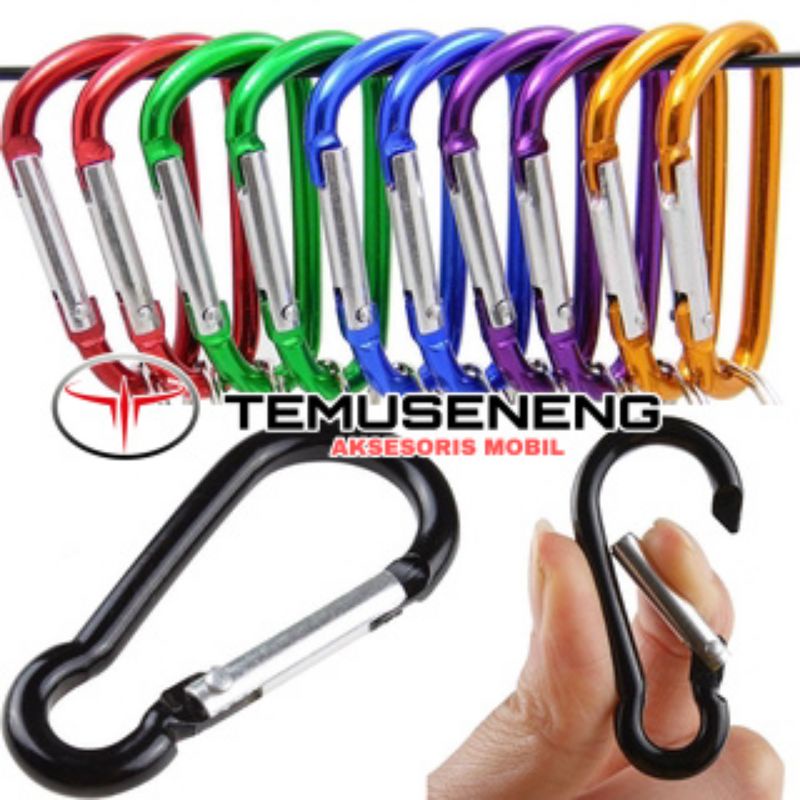 Carabiner Karabiner Gantungan Kunci Mini Aluminium Cantelan Camping Climbing Savety