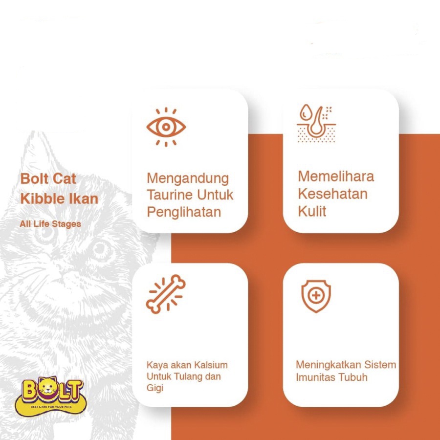 Bolt Makanan Kucing Cat Food Dry