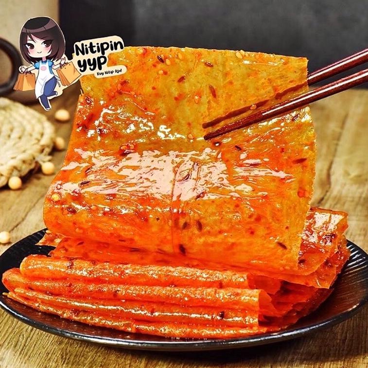 

9.9 BRANDS FESTIVAL [2 RASA] WuLaMa LaTiao DALAPIAN - Spicy Tofu Skin Strip Instant Snack - WU LA MA Kulit Tahu Pedas Cemilan Khas China Siap Saji (138gr) serbuuu !