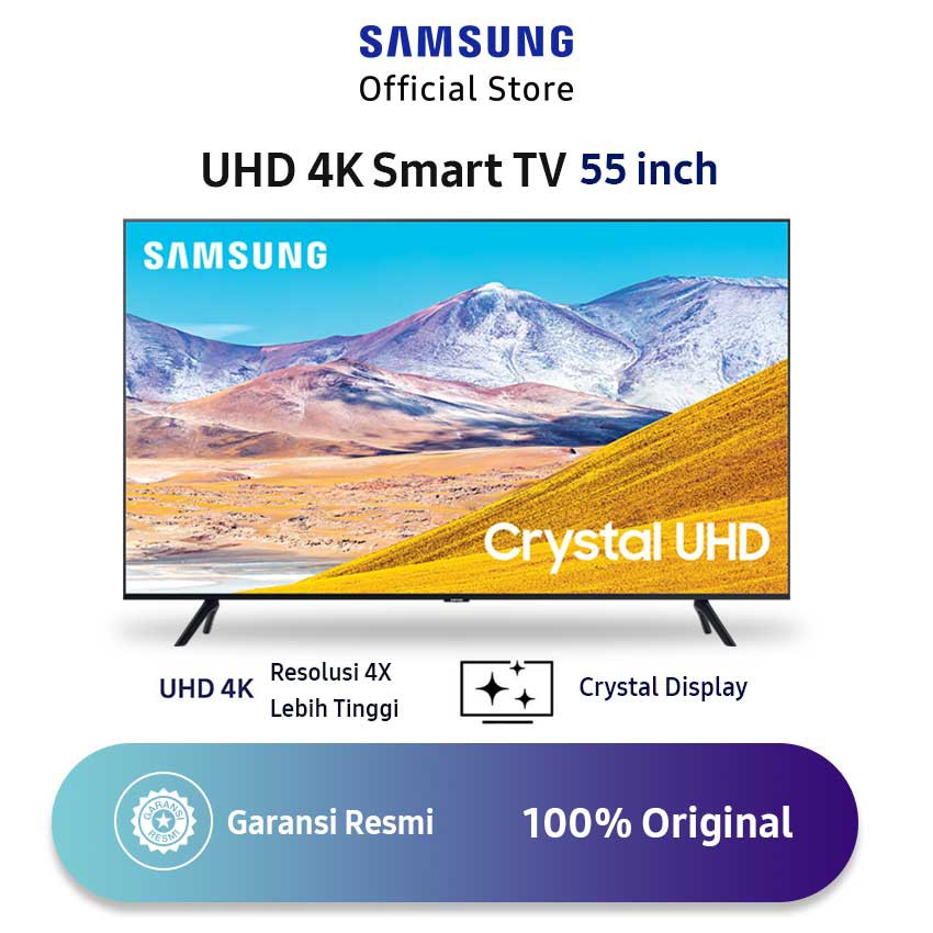 SAMSUNG Crystal UHD 4K Smart TV TU8000 55 Inch - UA55TU8000KXXD