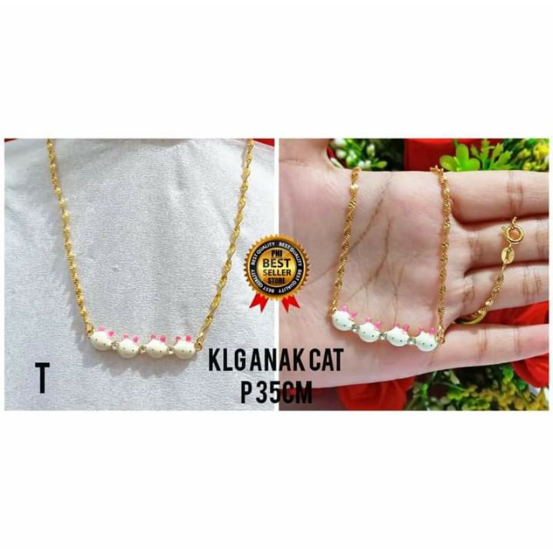 Kalung Anak Karakter Berbagai motif perhiasan Anak Gold dan Silver limited edition (COD)