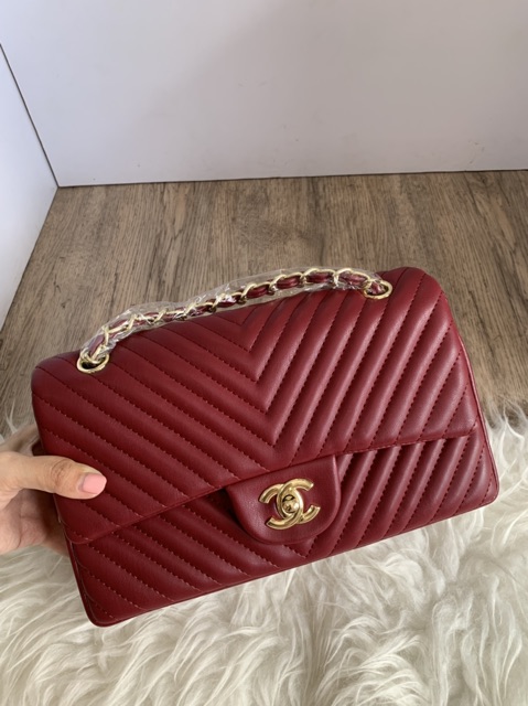 [7.7 Boombastis Sale⚡] - TAS BAG WANITA CL CL001 CLASSIC QUILTED / CHEVRON FLAP MEDIUM  PREMIUM IMPORT