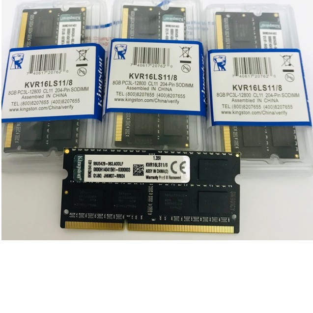 Ram Sodim Kingston DDR3 8GB PC3L PC12800 ( KVR16LS11/8 )