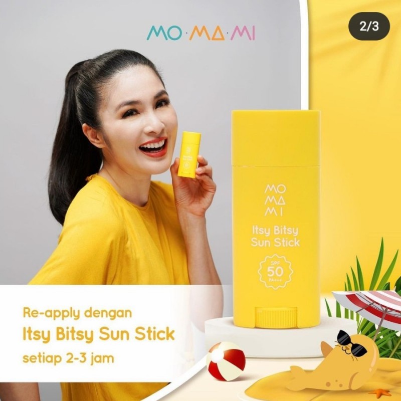 PERA658 MOMAMI ITSY BITSY SUNSCREEN STICK 15GR STIK TABIR SURYA ed 12 2024