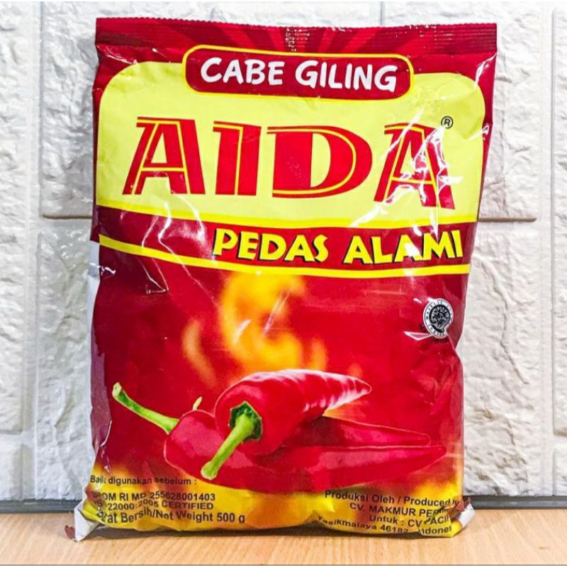 

CABE BUBUK AIDA 500gram /CABE BUBUK SERBA GUNA/CABE GILING KERING