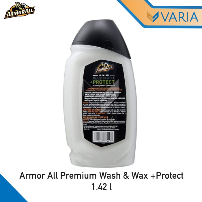 Armor All Premium Wash &amp; Wax + Protect 1.42 L Shampoo Cuci Mobil Motor