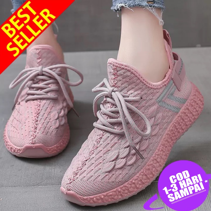 Sepatu Sneaker Wanita Import - Sneaker  FENIKS WIND-STRAP Running Shoes - Sepatu Olaharaga Cewe Santai