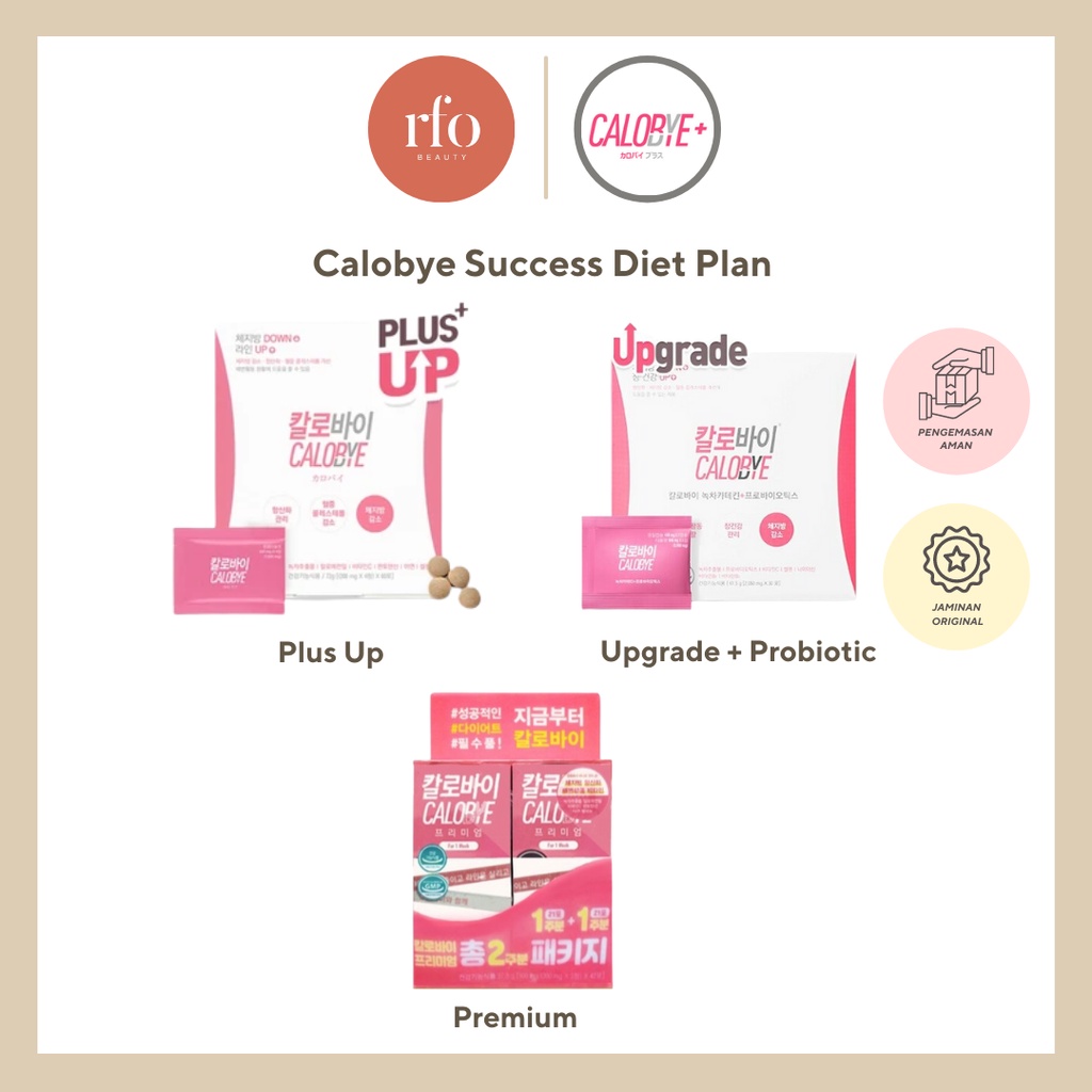 Calobye Success Diet Plan ( Plus Up, Premium, Upgrade +Probiotic)