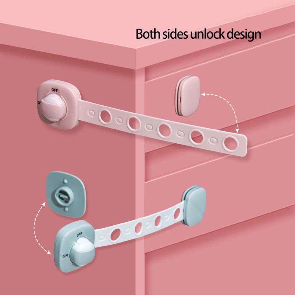 Lanfy Safety Door Lock Multifungsi Adjustable Lemari Laci Baby Care Kids Anak Pelindung Pengaman