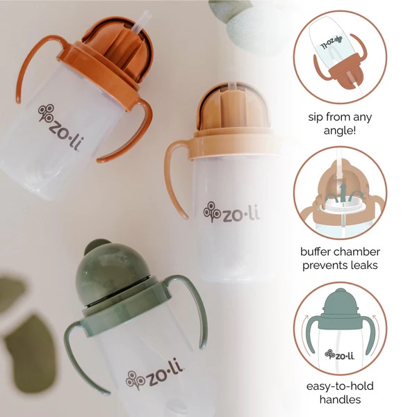 Zoli Bot Straw Sippy Cup 6oz | Botol Minum Anak