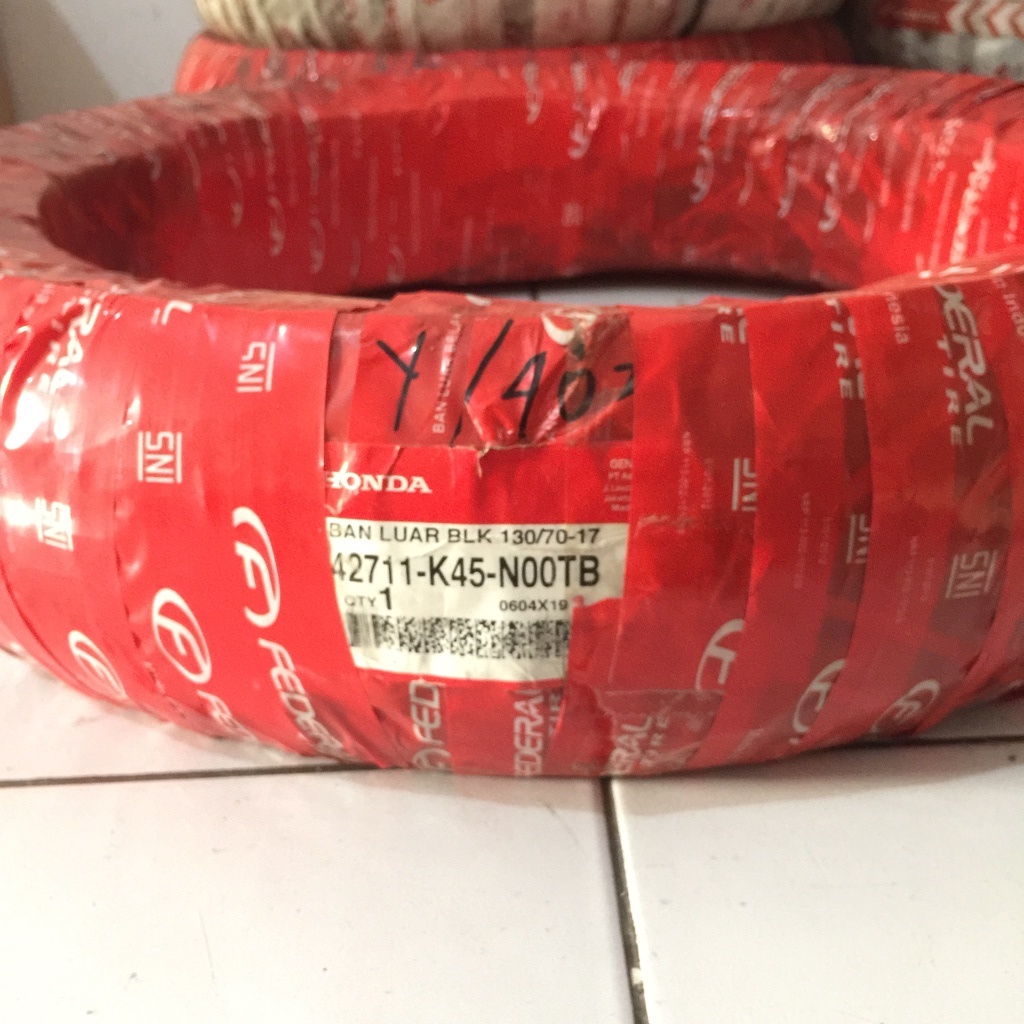 Ban Luar Belakang Tubeless CBR150R ORI AHM 42711K45N00TB 130/70x17