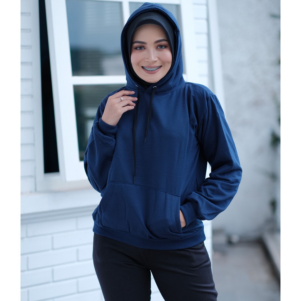 Sweater Wanita Sweater Polos Hodie Fleece