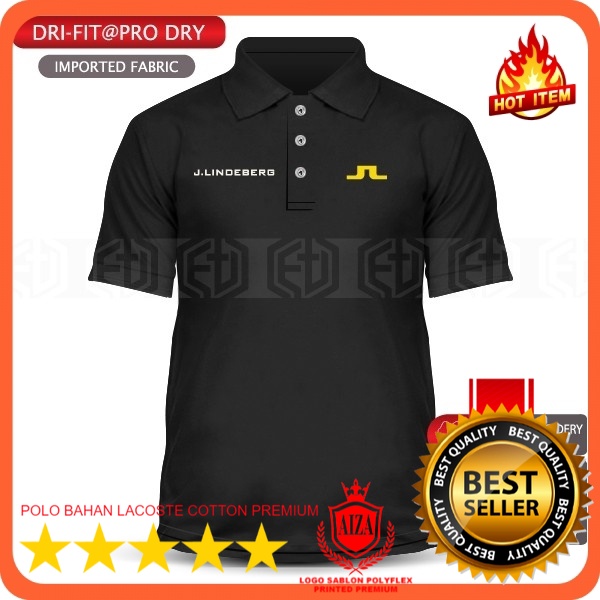 POLO TERLARIS / LOGO SABLON JLindeberg JL  Polo T Shirt SABLON Golf Sports Tee Baju Casual T-Shirt S