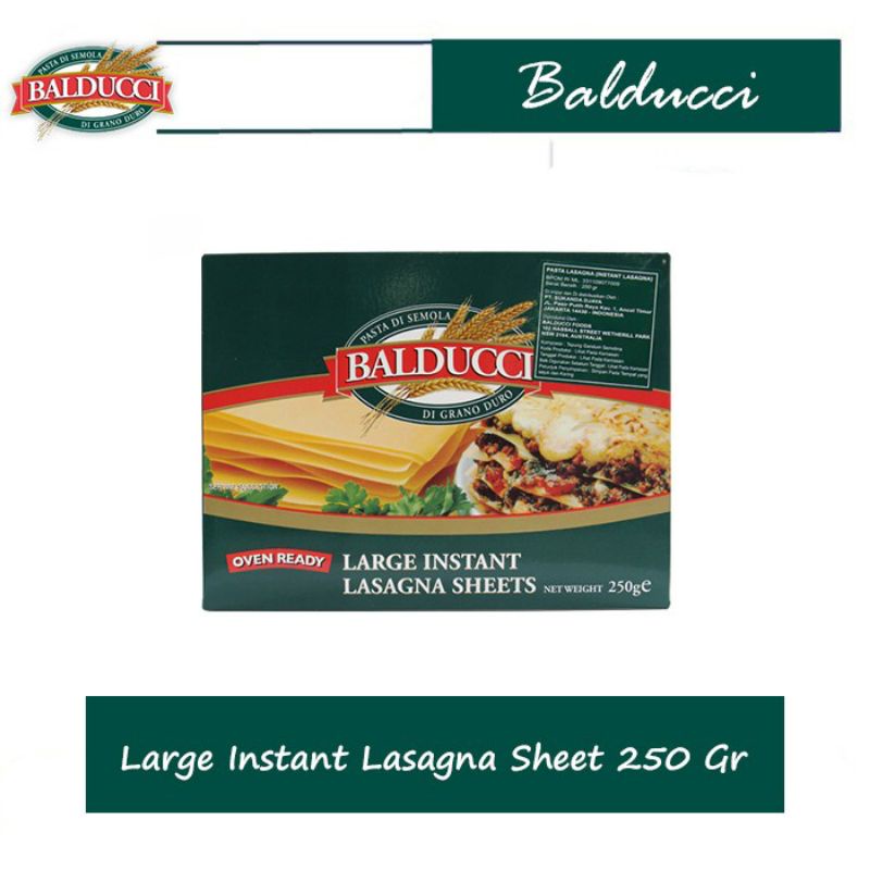 San Remo Balducci Instant Lasagna Sheets 250gr 250 gt