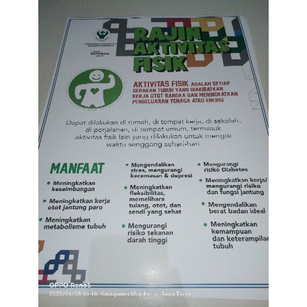 

Poster Rajin Aktifitas Fisik Laminating New 2022