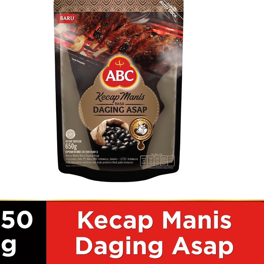 

Hot Sale - ABC Kecap Manis Rasa Daging Asap 650 g