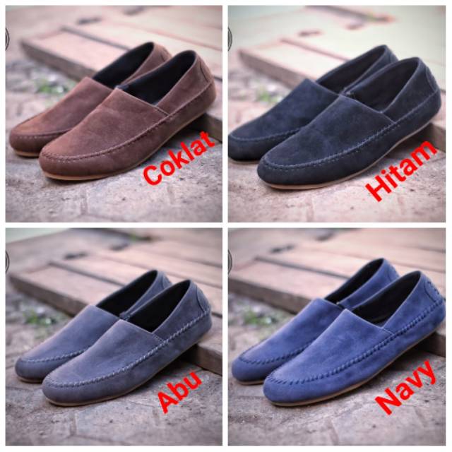 Promoo !!!! Sepatu slip on pria kickers casual slop formal kerja kantor kulit asli santai kuliah