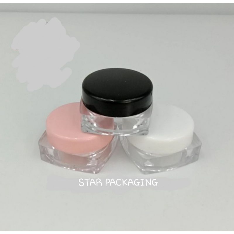 Pot Cream 10gr Pot Cream 10gram Kotak Pot Jar 10gr Natural Tutup Putih