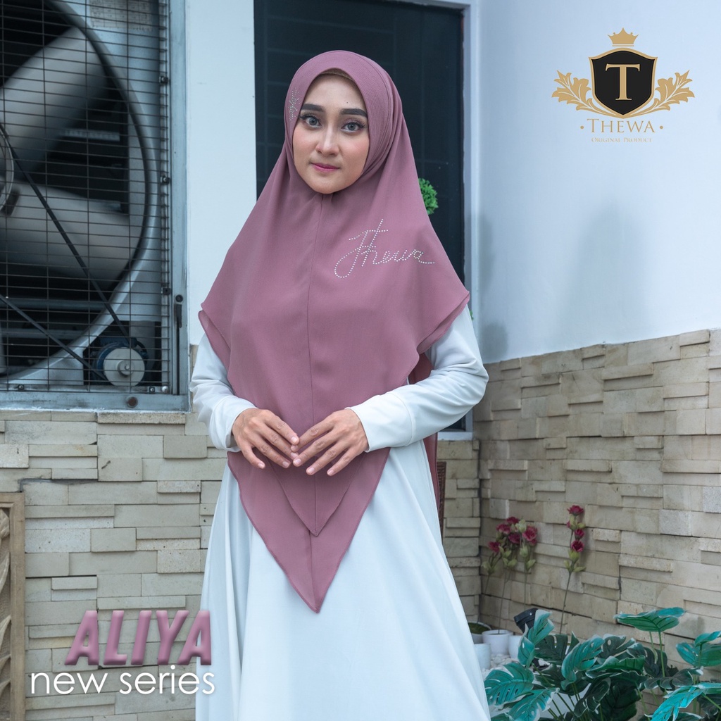 TERLARIS THEWA - Hijab Khimar Aliya New Series Kerudung Seruty Babydoll