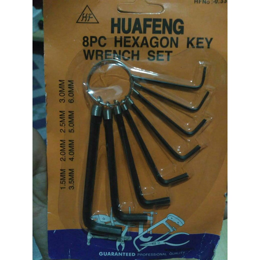 Hex Key Kunci L Set 8pcs Murah