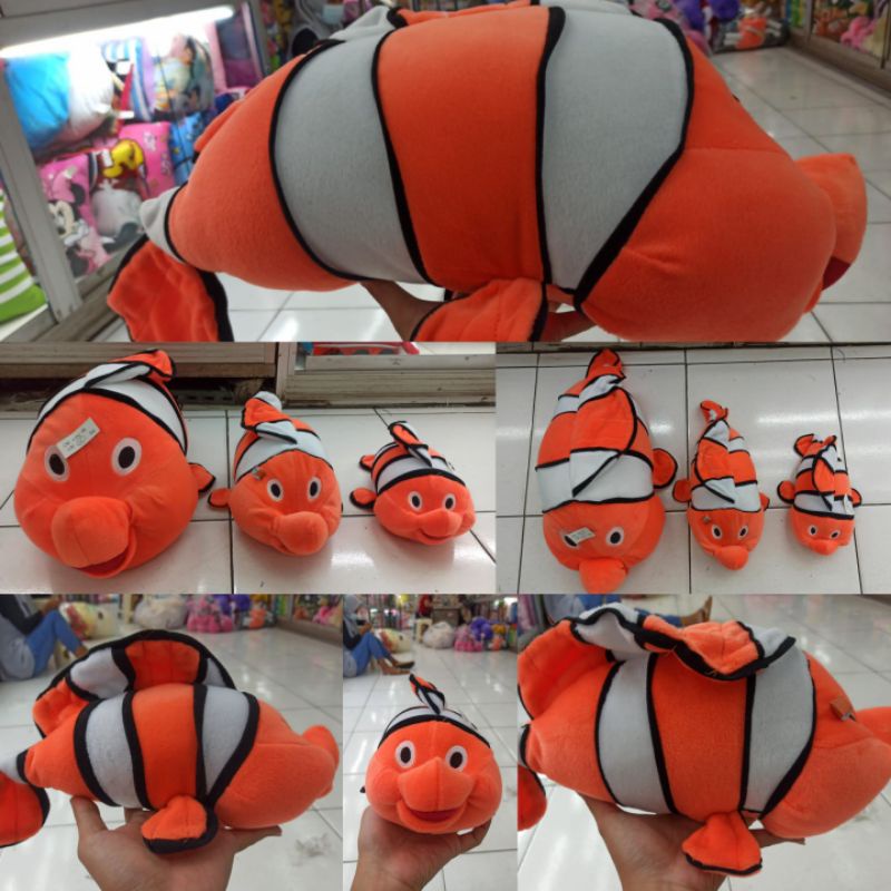 Boneka mainan anak binatang hewan ikan hias laut lucu menggemaskan karakter tokoh kartun finding nem