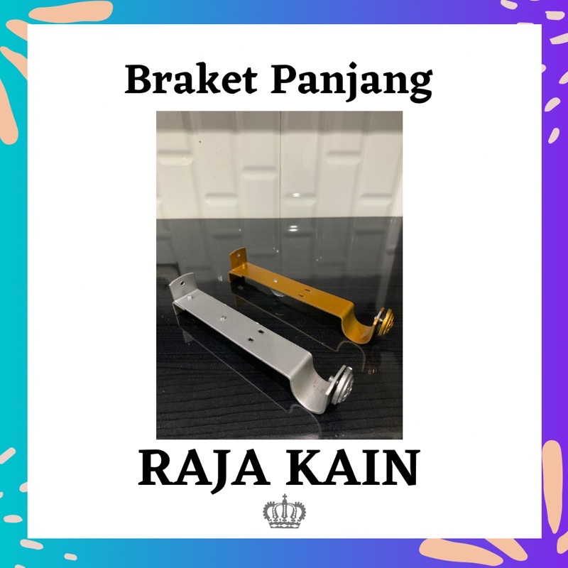 BRAKET PANJANG PREMIUM RAJA/ KAKI REL / KAKI GORDEN /KAKI GORDEN PREMIUM