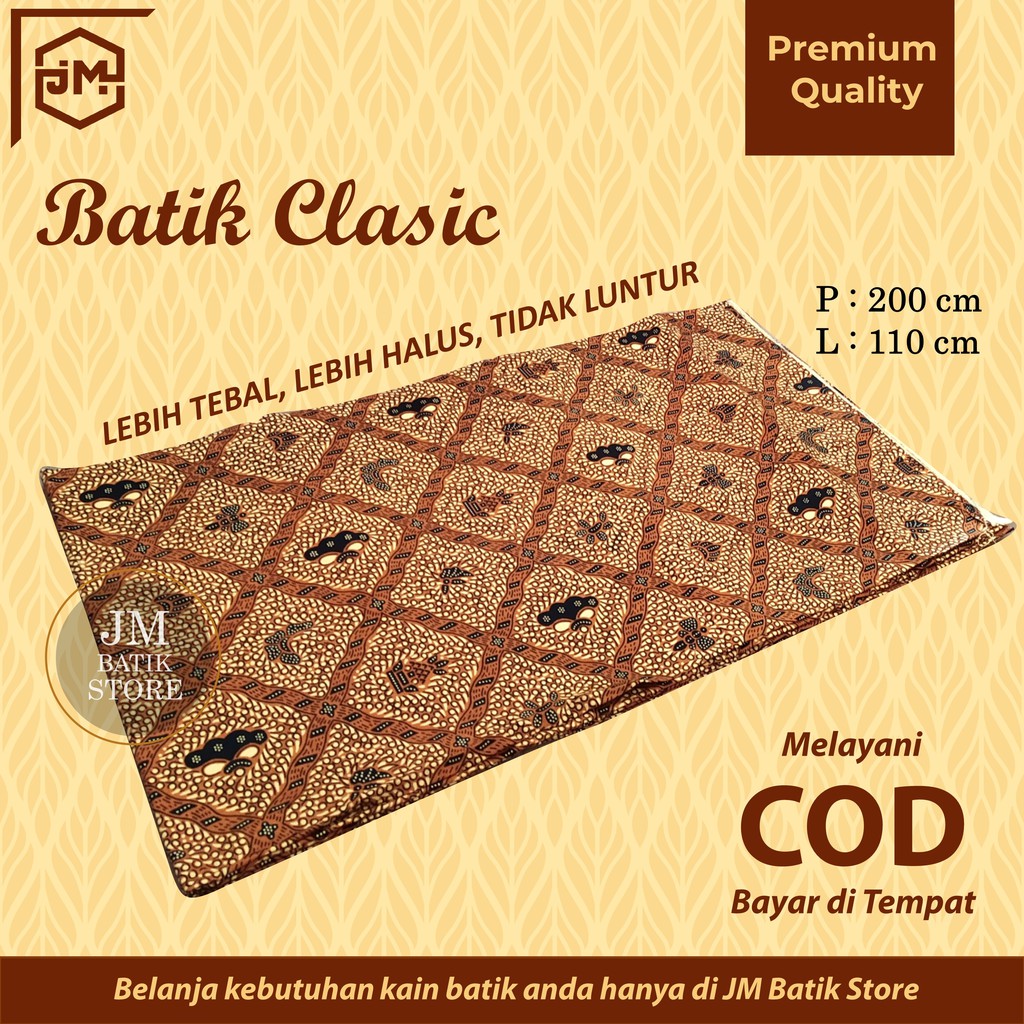 Kain Batik Motif Sidomukti Clasic Meteran Katun Halus Primisima Murah Original Premium Modern