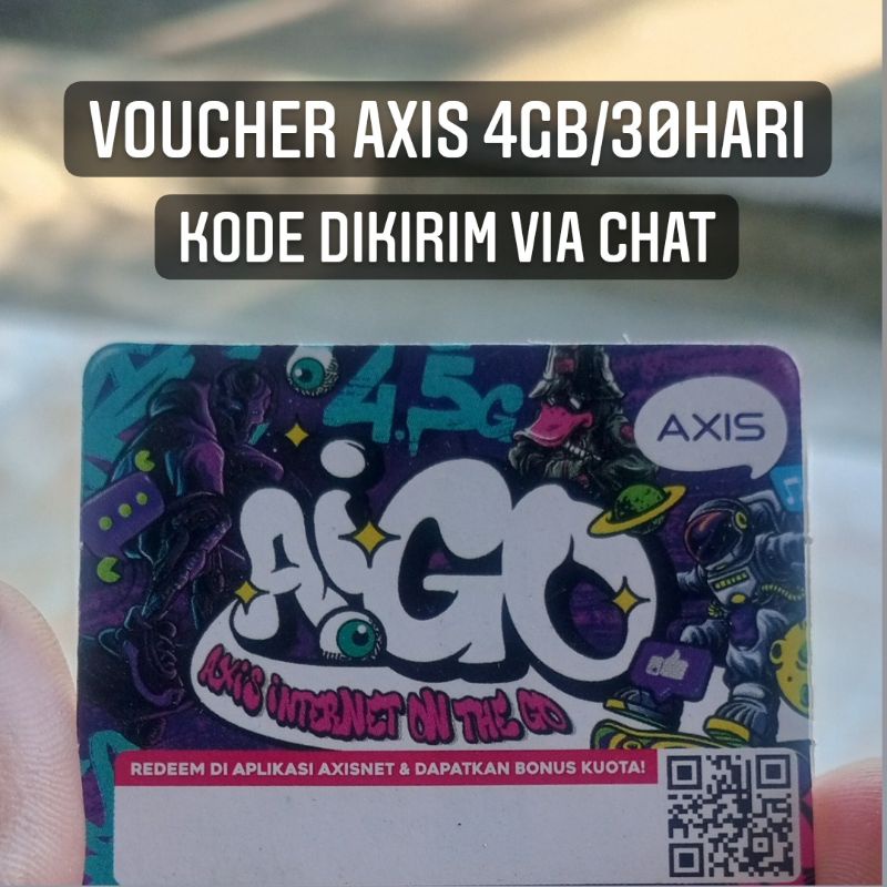 VOUCHER AXIS 4GB/30HARI (KODE DIKIRIM VIA CHAT)