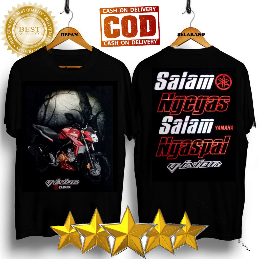 KAOS MOTOR VIXION BAJU KAOS BABY LOOK KAOS DISTRO PRIA 2020