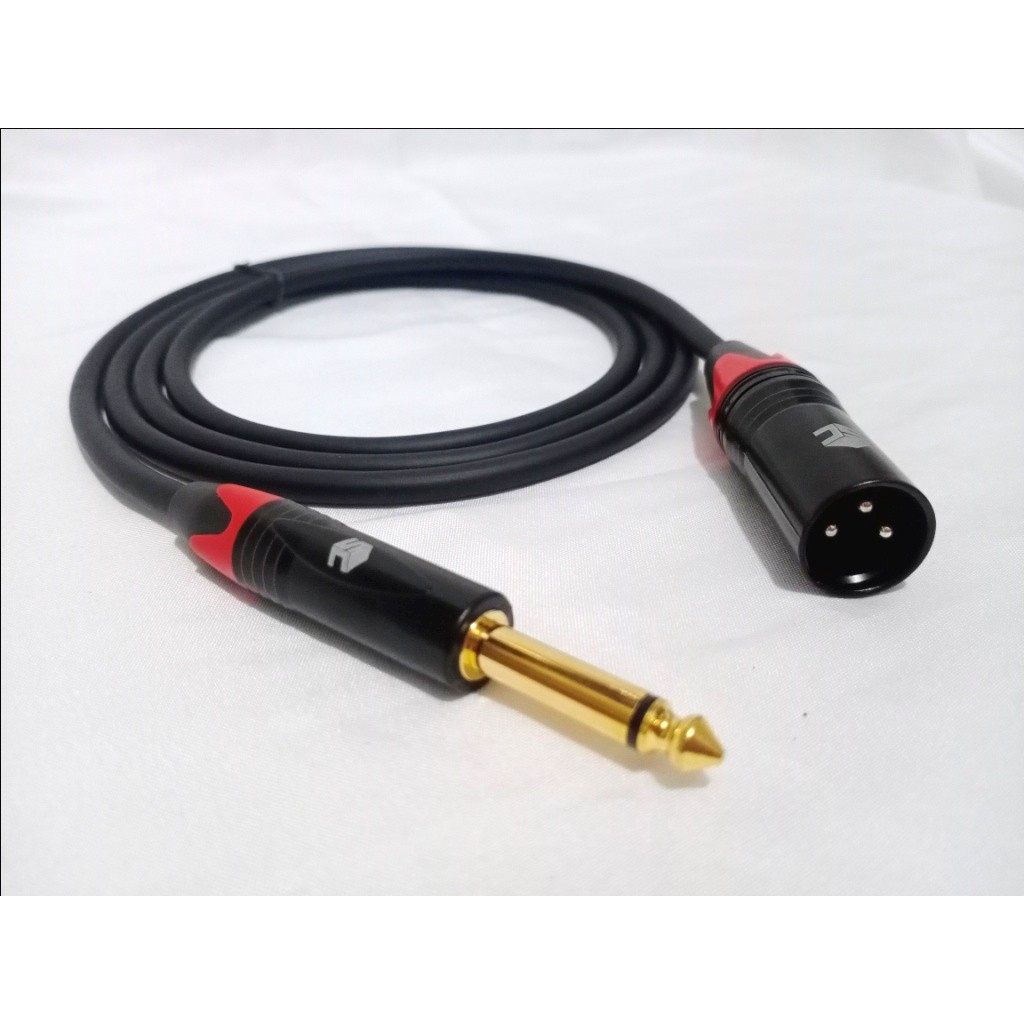 KABEL CANON XLR MALE (COWOK) KE AKAI MONO BLACK 1-3 METER