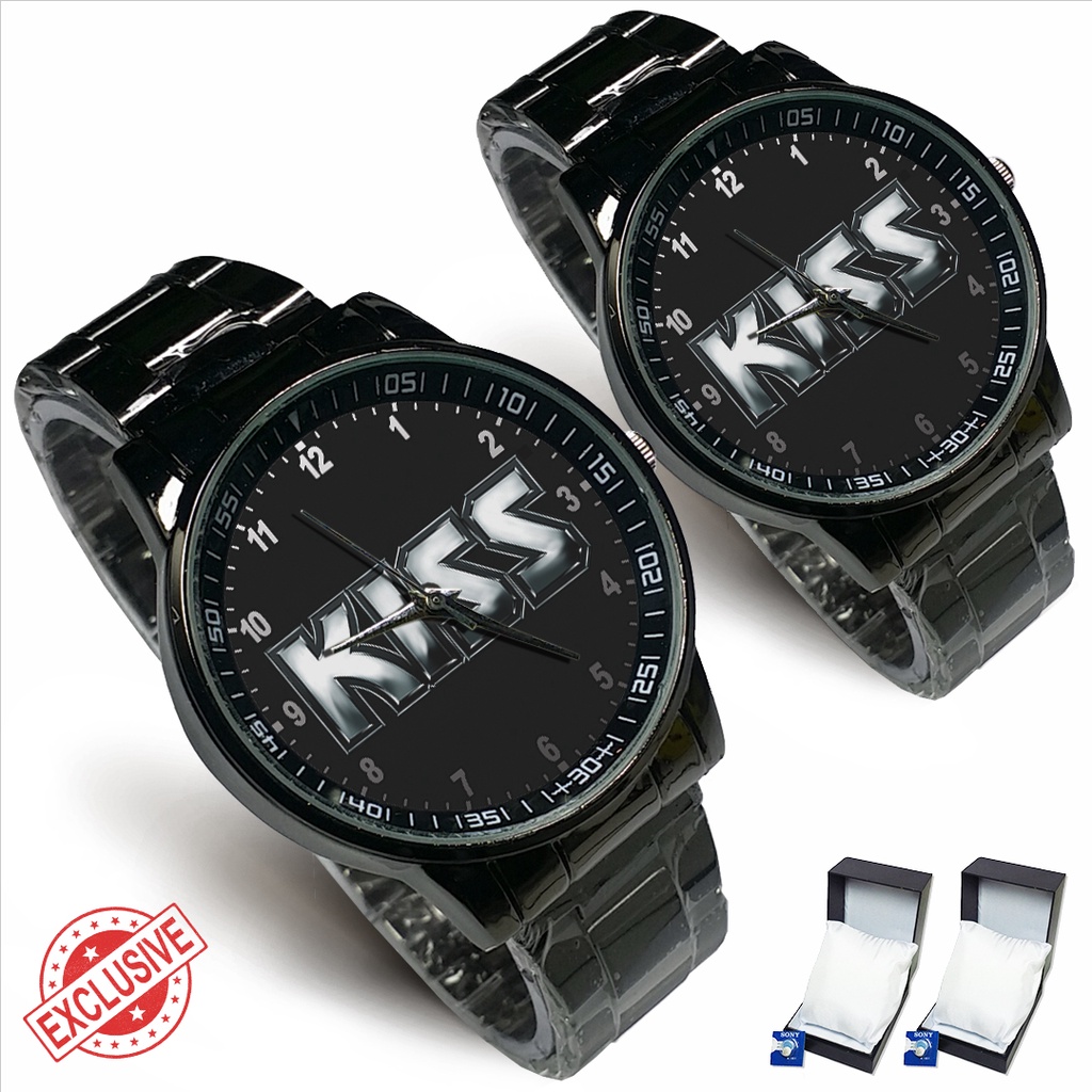 Jam Tangan Rantai Couple KISS ROCK - 02 (Awesome)