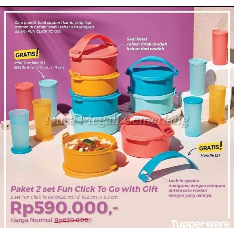 RANTANG SET ORI TUPPERWARE