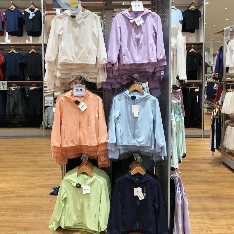 uniqlo jaket kids airism hoodie uv protection