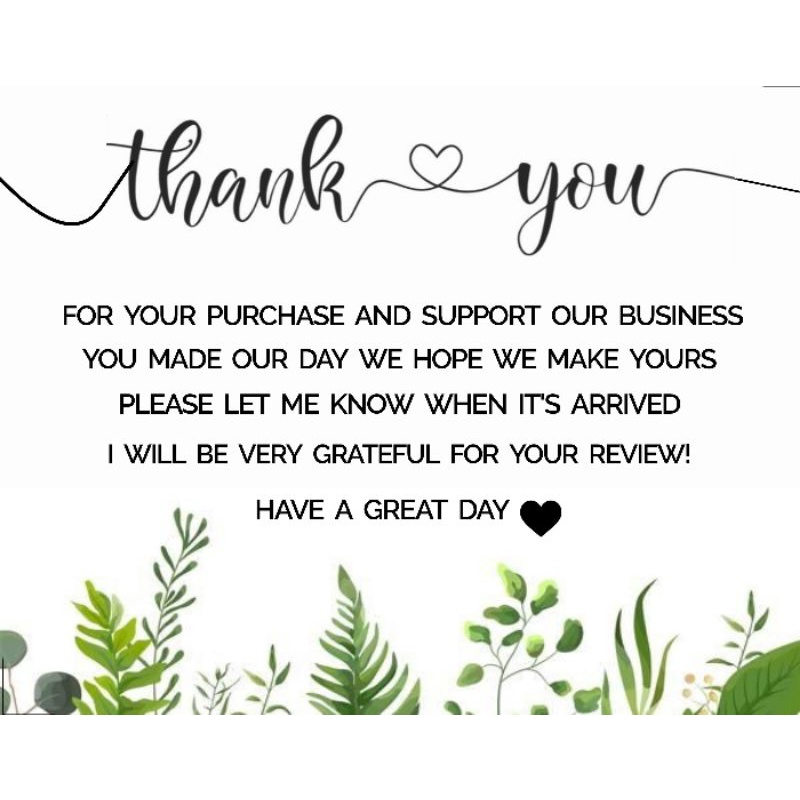 

THANK YOU CARD/ THANK CARD / Kartu ucapan terimakasih