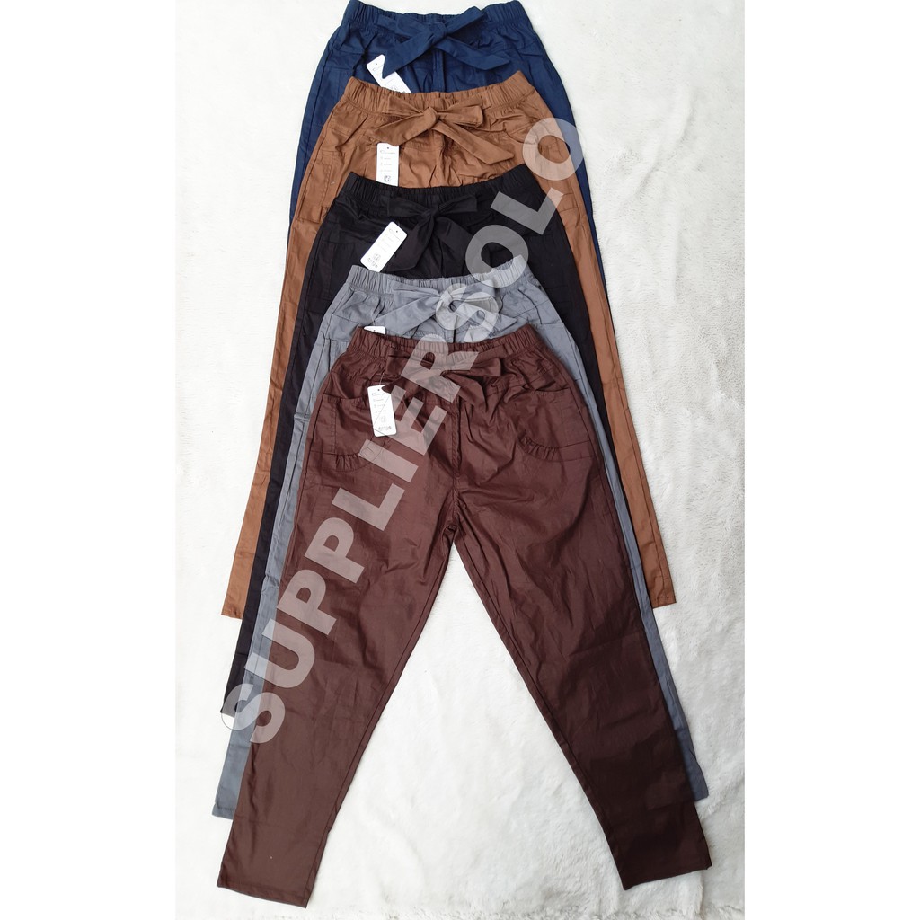 HAREM PANTS ANTI BEGAH (L) (XL) (XXL) // HAREM PANTS JUMBO BIG SIZE PANT CELANA KATUN JUMBO MURAH