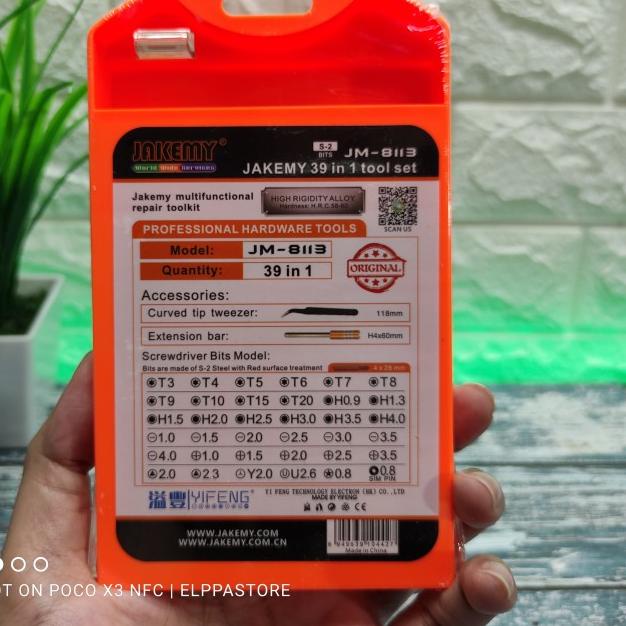 Obeng Set Reparasi HP Bintang 5 Plus Minus Kecil TORX SECURITY TS6 TS8