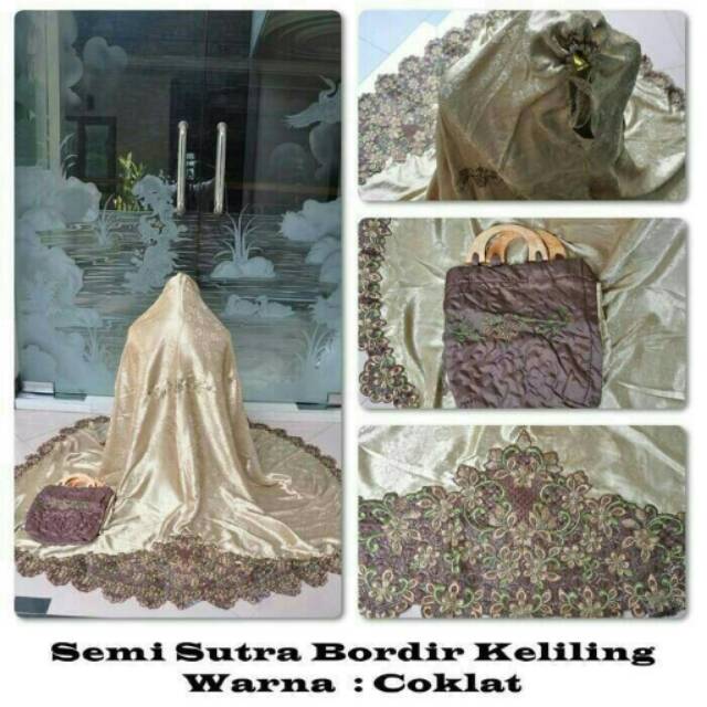 Mukena Semi Sutra Bordir