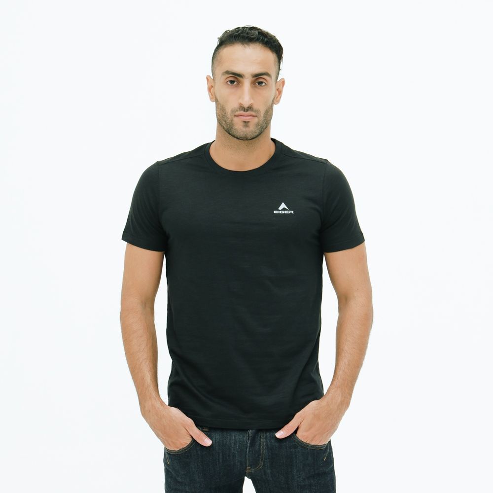 EIGER KAOS PRIA REACTION T-SHIRT - BLACK